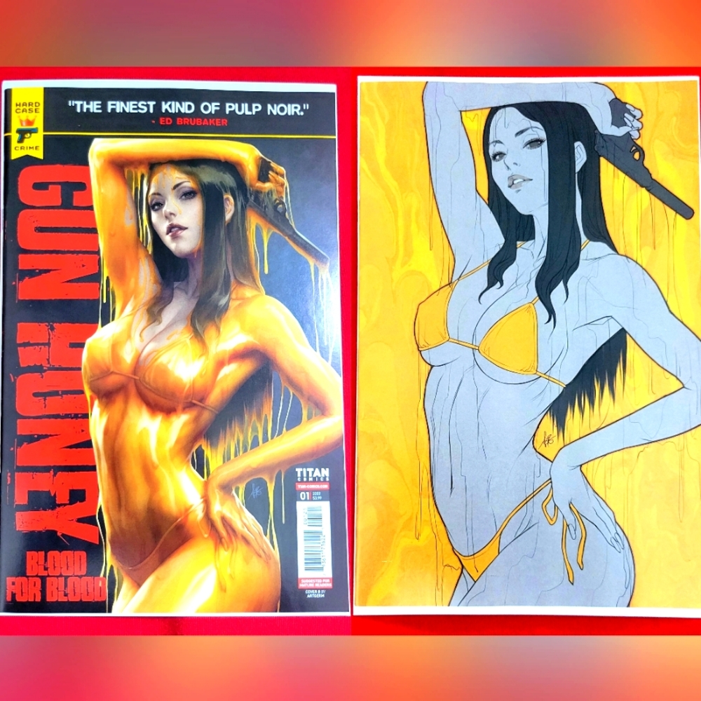 Gun Honey Blood For Blood #1 Artgerm Lau Comic Variant Set VF/NM